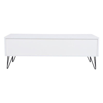 Table Basse Industrielle Blanche