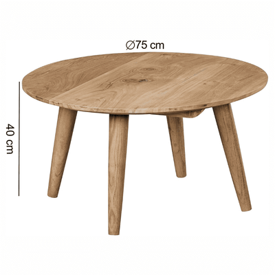 Table Basse Ronde Scandinave
