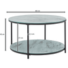 Table Basse Verre Ronde